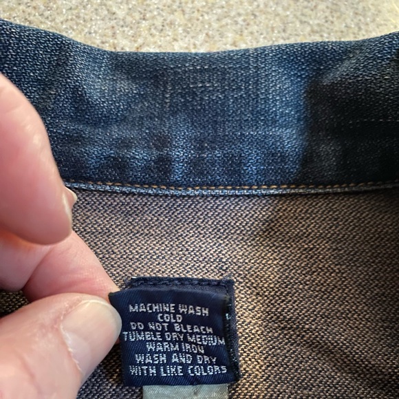 GAP Dark Wash Classic Jean/Denim  Jacket Size XL - Picture 6 of 7